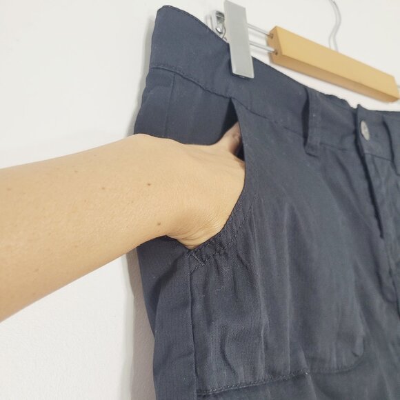 Max Cocos Women's Black 100% Cotton Zipper Pockets Active Performance Skort Sz 4 - Picture 4 of 12